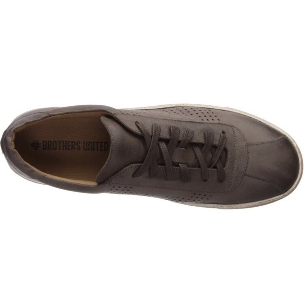 Brothers United Manor St Brown Napa Leather Sneakers Mens 13 Lace-Up Shoes - Picture 11 of 13